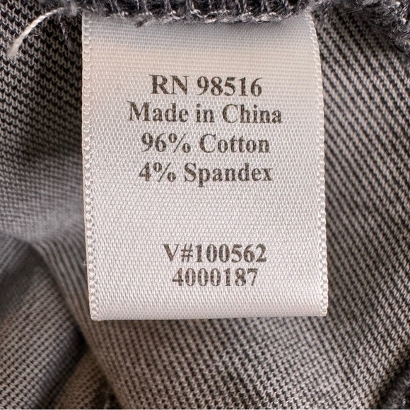 Coldwater Creek Faded Black Snap Button Down Denim Jean Jacket Size Large - Picture 11 of 13